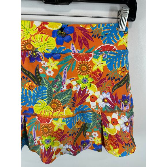 Dona Jo Athletic Skort Floral Artsy Size Small Art to Wear Athletic - Picture 11 of 11